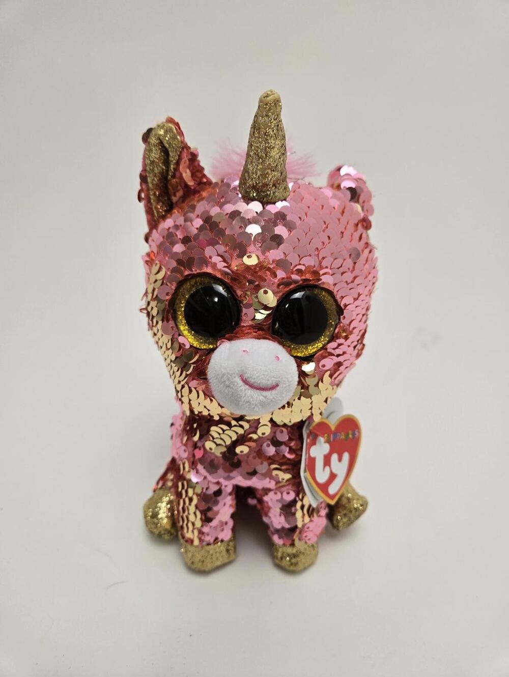 Ty Flippables “Sunset” the Pink Sequin Unicorn (6 inch)